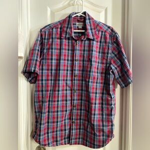 Men’s Carhartt Button Down Short Sleeve Plaid Shirt